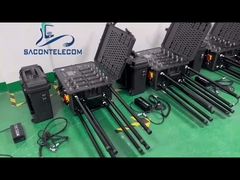 400W मोबाइल फोन सिग्नल जैमर 8 एंटीना सैन्य इस्तेमाल किया