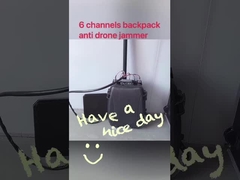 बैकपैक ड्रोन सिग्नल स्क्रैम्बलर वाइड फ्रीक्वेंसी कवरेज VSWR मैक्स 200w 1500m दूरी
