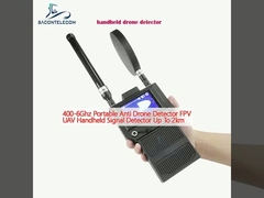 400-6Ghz पोर्टेबल एंटी ड्रोन डिटेक्टर एफपीवी यूएवी हैंडहेल्ड सिग्नल डिटेक्टर 2 किमी तक