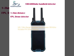 एच2एल 1.5 किमी रेंज हैंडहेल्ड ड्रोन लोकेटर 100-6Ghz पोर्टेबल एफपीवी ड्रोन डिटेक्टर