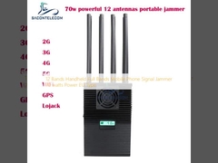 12 बैंड हैंडहेल्ड फुल बैंड मोबाइल फोन सिग्नल जैमर 70 वाट पावर EU टाइप