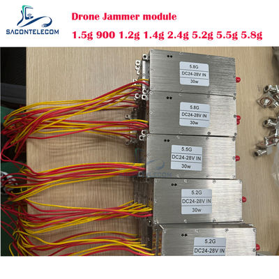30W 5.8G वाई-फाई एंटी ड्रोन जैमर मॉड्यूल कस्टमाइज्ड फ्रीक्वेंसी यूएवी ड्रोन जैमर पावर एम्पलीफायर के साथ