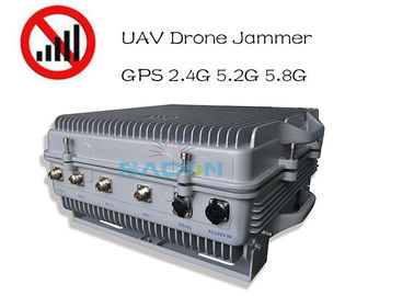 जलरोधक IP64 उच्च शक्ति 385w ड्रोन सिग्नल जैमर 1.5km लंबी दूरी जीपीएस 2.4G 5.8G