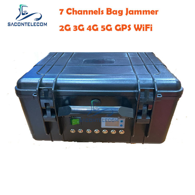 वीएचएफ यूएचएफ 7 चैनल वायरलेस सिग्नल जैमर DC24V 2G 3G 4G 5G ISO9001