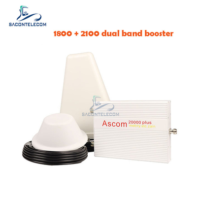 1800mhz 2100mhz डुअल बैंड एम्पलीफायर AGC B1 B3 Ascom 8000sqm