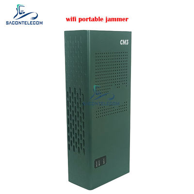 पोर्टेबल वाईफाई सिग्नल जैमर ब्लॉकर 3 चैनलों (2.4G, 5.2G, 5.8G) और 10-15 मीटर रेंज के साथ