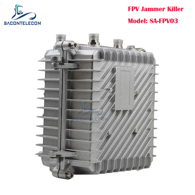 3 बैंड 150w यूएवी काउंटर सिस्टम ड्रोन सिग्नल जैमर, एफपीवी और एंटी ड्रोन रक्षा के लिए 500 मीटर त्रिज्या के साथ