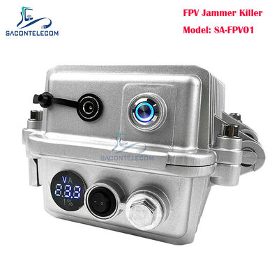 हैंडहेल्ड 50W हाई पावर पोर्टेबल ड्रोन जैमर 2.4G FPV सिग्नल ब्लॉकिंग के साथ