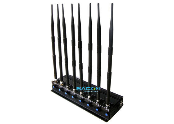 20W आउटपुट पावर 2.4G 5.8G सिग्नल जैमर 8 ओमनी-डायरेक्शनल एंटेना और 40m जैमिंग रेंज के साथ