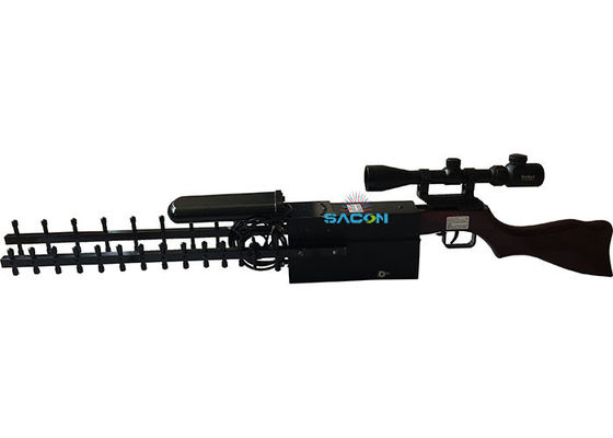 2.4G 5.8G जीपीएस बंदूक ड्रोन सिग्नल जैमर एंटी यूएवी जैमर 800 मीटर रेंज 75w