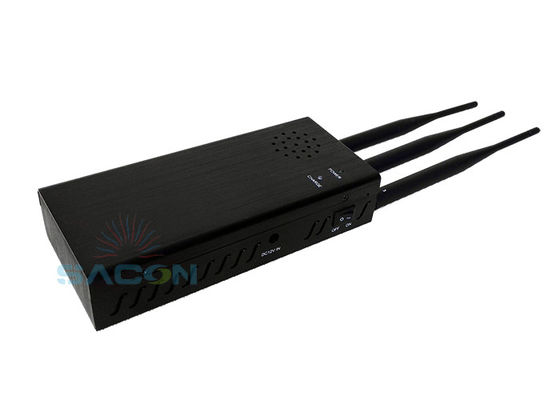 पोर्टेबल 10W हाई पावर सिग्नल जैमर 8000mAh बैटरी और कार रिमोट ब्लॉकिंग के लिए ओमनी-डायरेक्शनल एंटीना के साथ