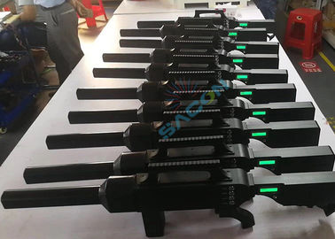 60W हाई पावर एंटी यूएवी सिग्नल जैमर जीपीएस 2.4G 5.8G निर्मित - बैटरी में 2 किमी रेंज