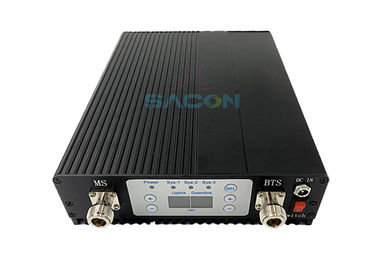 20dBm डुअल बैंड मोबाइल फोन सिग्नल एम्पलीफायर GSM900 DCS1800 एलसीडी डिस्प्ले 70dB लाभ