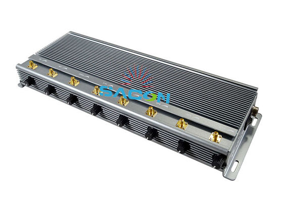 40W आउटपुट पावर 5G सिग्नल जैमर 80 मीटर जैमिंग रेडियस और 3 कूलिंग फैंस के साथ
