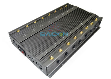 16 एंटेना 5G नेटवर्क ब्लॉकर डिवाइस 5-8w प्रत्येक बैंड 315Mhz 433Mhz VHF UHF सभी जीपीएस