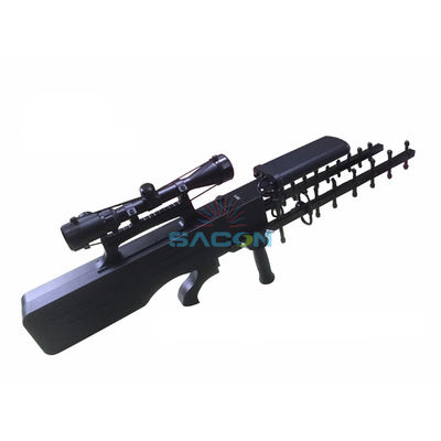 बंदूक प्रकार 65w 1.5 किमी सैन्य ड्रोन सिग्नल जैमर