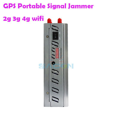 8000mAh बैटरी 8 एंटीना हैंडहेल्ड जीपीएस सिग्नल जैमर 2G 3G 4G सिग्नल ब्लॉकिंग के लिए