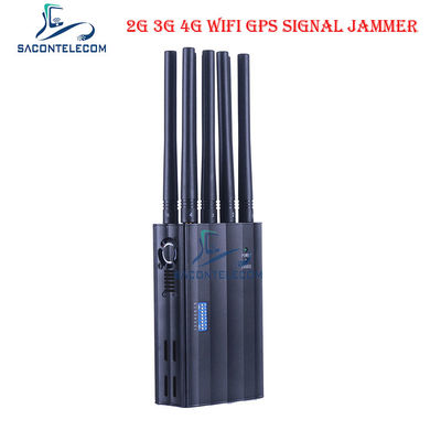 CDMA800 4000mAH पोर्टेबल सिग्नल जैमर DC12V जीपीएस वाईफाई सिग्नल ब्लॉकर