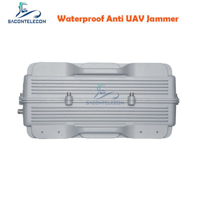 जीएसएम सीडीएमए 1KM ड्रोन सिग्नल जैमर आईपी65 300w एंटी यूएवी सिग्नल जैमर