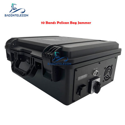10 बैंड 90W आउटपुट पावर 5G ब्लॉकिंग लगेज जैमर, एडजस्टेबल फ्रीक्वेंसी और RJ485 पोर्ट के साथ