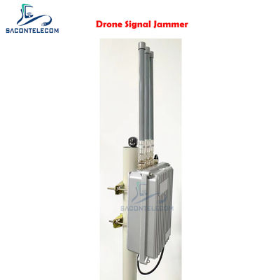 5 किलोग्राम आउटडोर ड्रोन सिग्नल जैमर 25W 2.4G 5.8G वाईफाई जीपीएस 500 मीटर दूरी