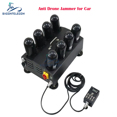 8 चैनल 400W एंटी ड्रोन सिग्नल जैमर 1.5G 2.4G 5.8G 5.2G FPV कार के लिए ड्रोन जैमर
